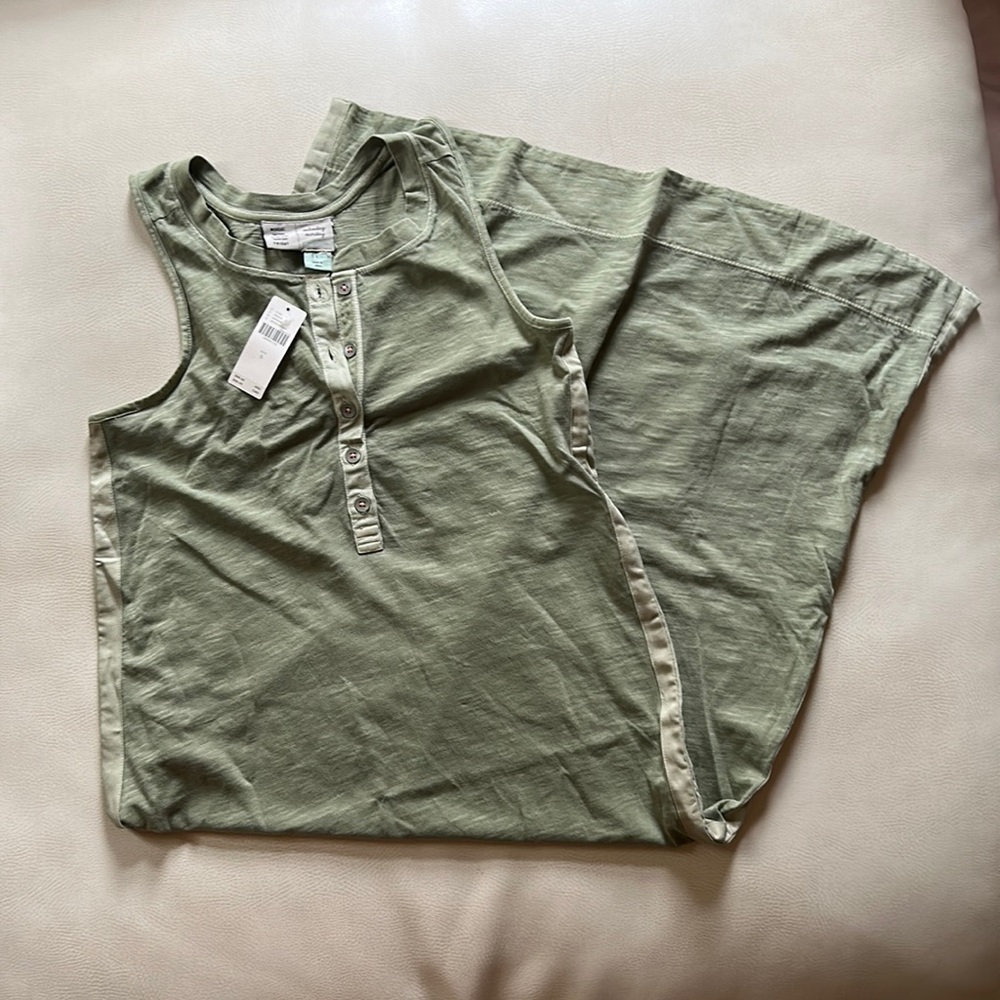 Anthropologie Moss Green Dress